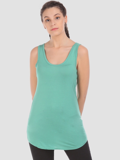 

GAP Women Green Long Modal Stretch Tank Top