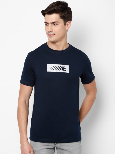 

AMERICAN EAGLE OUTFITTERS Men Blue Printed Round Neck T-shirt