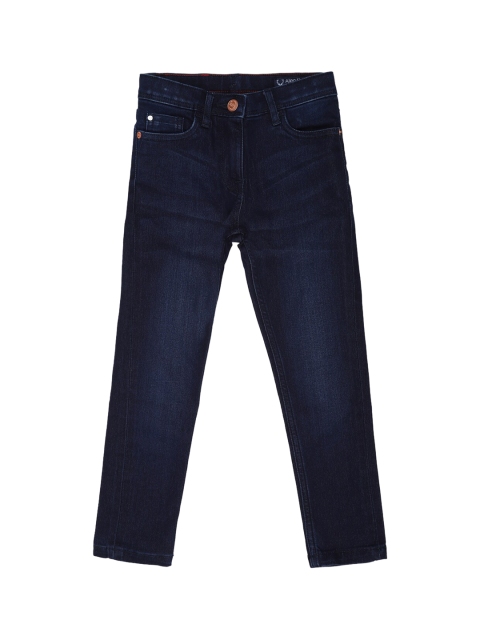

Allen Solly Junior Girls Navy Blue Skinny Fit Mid-Rise Clean Look Jeans
