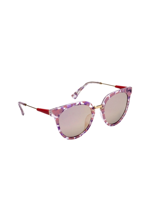 Marc Louis Women Purple Lens & Oval Sunglasses With Polarised Lens