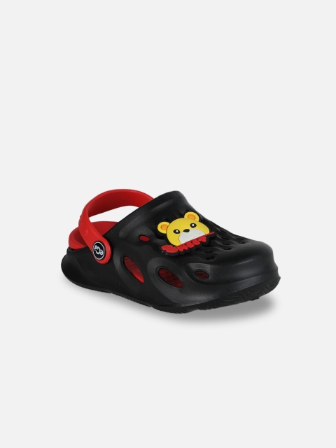 

PASSION PETALS Kids Black Embellished Clogs