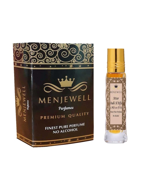 

Menjewell Unisex Attar Oudh-Al-Riffa Perfume 3ml, Transparent