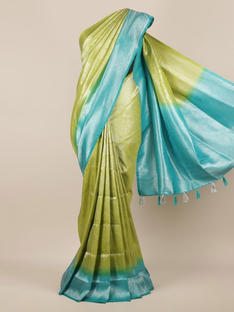 

Pothys Green Woven Design Jute Silk Saree