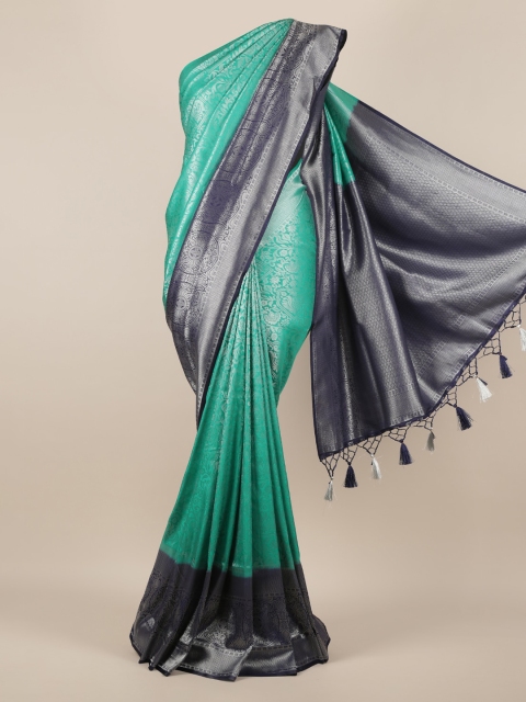 

Pothys Green Woven Design Jute Silk Saree