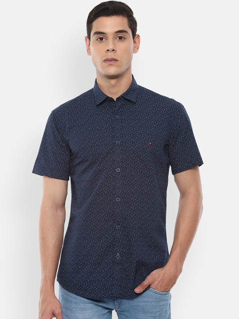

Louis Philippe Sport Men Navy Blue Slim Fit Printed Casual Shirt