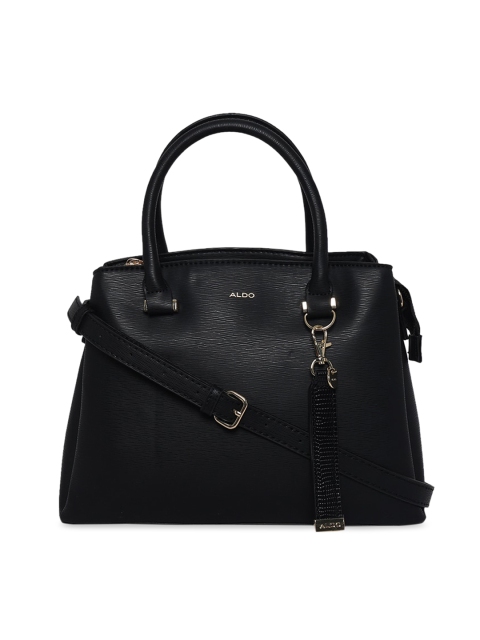 

ALDO Black Solid Handheld Bag