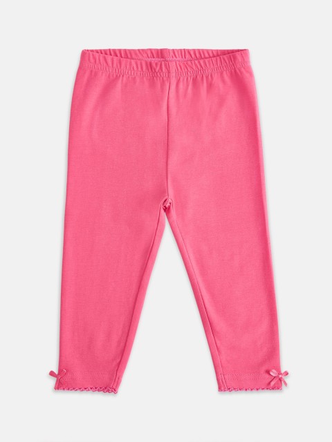

Pantaloons Infant Girls Pink Solid Leggings