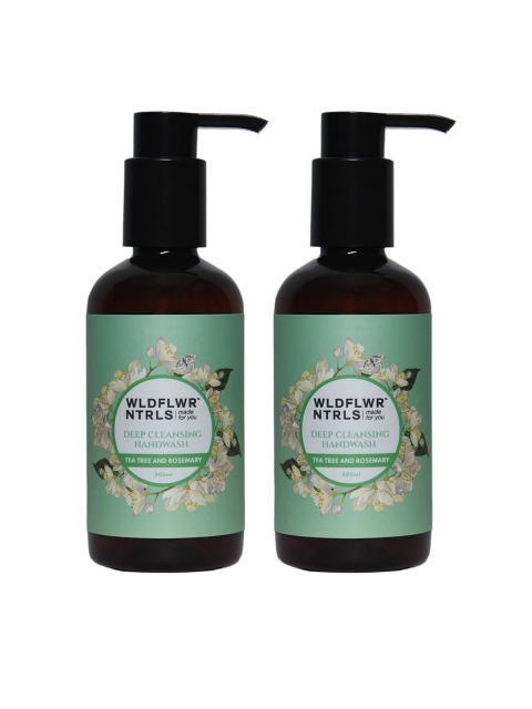

Wildflower Naturals Unisex Set of 2 Hand Washes, Green