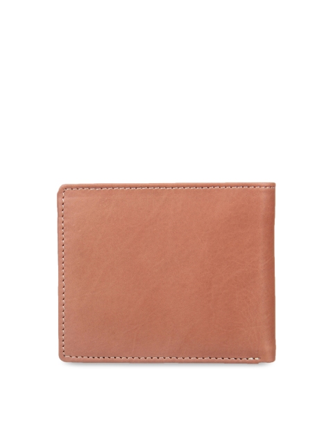 

Leather Zentrum Men Tan Solid Two Fold Wallet