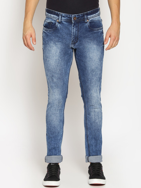 

High Star Men Blue Slim Fit Mid-Rise Clean Look Stretchable Jeans