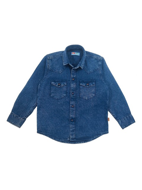 

Kid Studio Boys Blue Regular Fit Faded Casual Shirt
