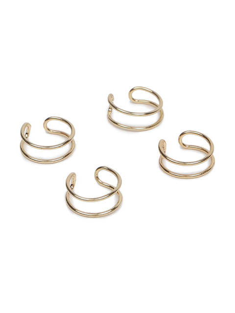 

FOREVER 21 Gold-Toned Handcrafted Ear Cuff Set