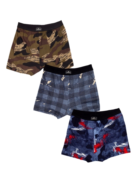 

Zoom Minimondo Kids Pack Of 3 Assorted Printed Basic Briefs BUNNY-(D2)-22, Brown