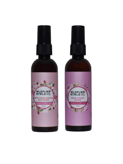 

Wildflower Naturals Unisex Set of 2 Face Toners, Purple