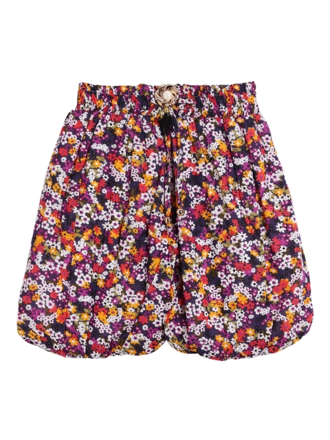 

SWEET ANGEL Girls Multicoloured Printed Loose Fit Regular Shorts, Multi