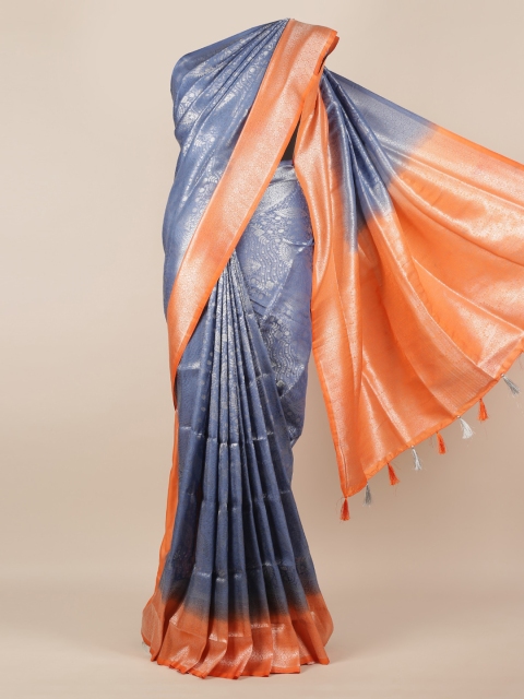 

Pothys Grey Woven Design Jute Silk Saree