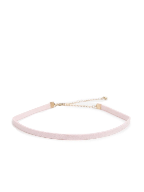

FOREVER 21 Women Pink Brass Choker Necklace