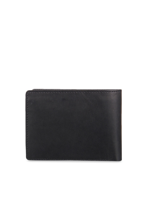 

Leather Zentrum Men Black Solid Two Fold Wallet