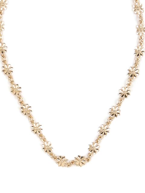 

FOREVER 21 Gold-Toned Daisy Chain Choker Necklace
