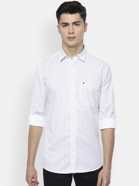 

Van Heusen Sport Men White Slim Fit Printed Casual Shirt