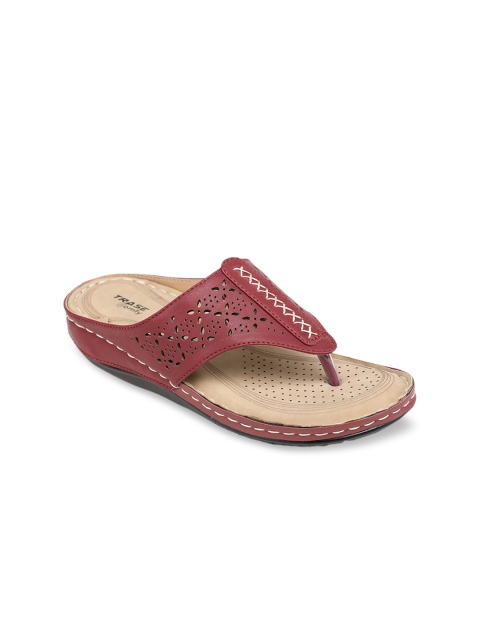 

TRASE Women Maroon Solid Comfort Heels