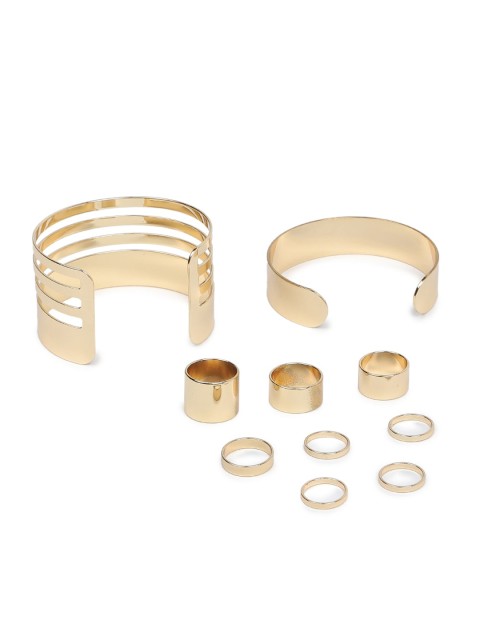 

FOREVER 21 Set Of 10 Gold-Toned Jewellery Set