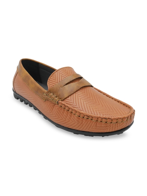 

Jazzy Juniors Boys Tan Brown Textured Penny Loafers