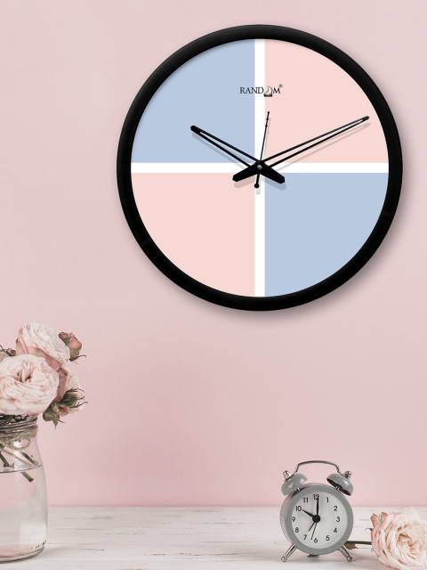 

RANDOM Blue & Pink Round Colourblocked 30.4 cm Analogue Wall Clock