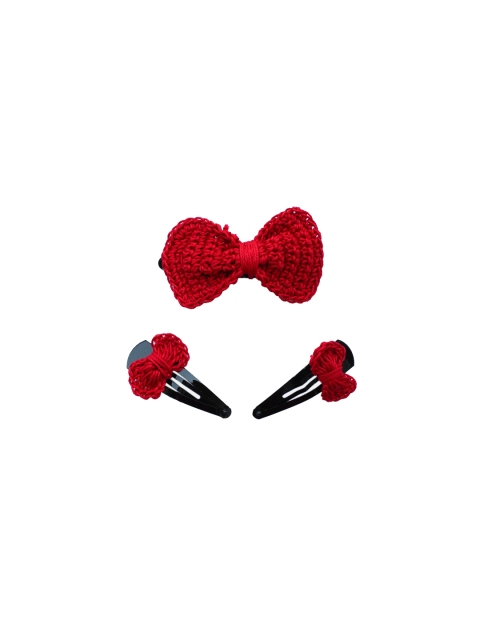 

Woonie Girls Red Set of 2 Embellished Tic Tac Hair Clip