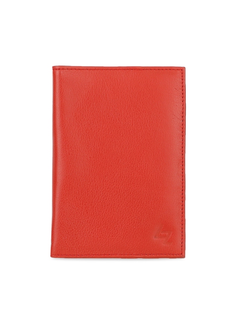 

Leather Zentrum Unisex Red Solid Leather Passport Holder