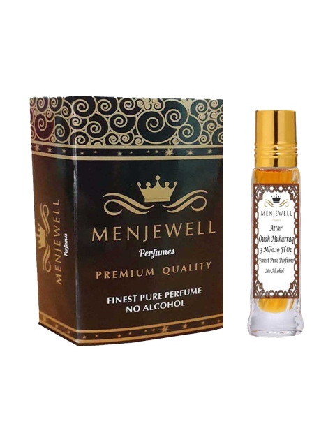 

Menjewell Unisex Attar Oudh Muharraq Perfume 3ml, Transparent