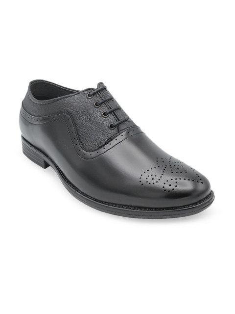 

Jazzy Juniors Boys Black Solid Formal Oxfords