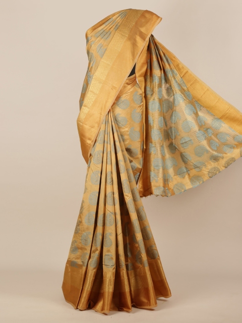 

Pothys Cream-Coloured Woven Design Jute Silk Saree