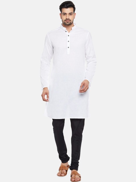 

Indus Route By Pantaloons Men Off White Chikankari Kurta