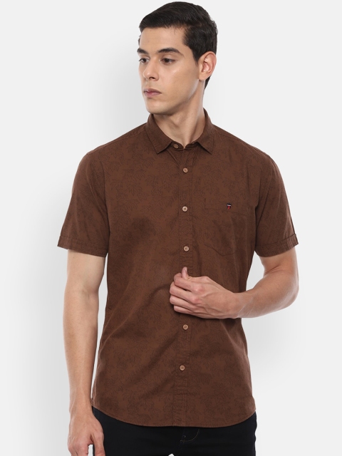 

Louis Philippe Jeans Men Brown Slim Fit Solid Casual Shirt