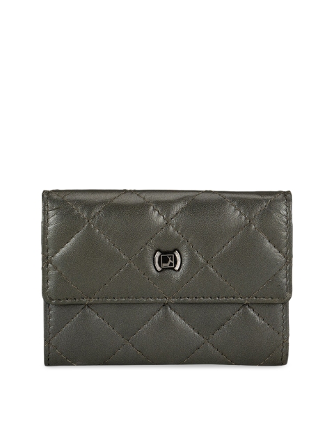 

Da Milano Men Olive Green Checked Envelope