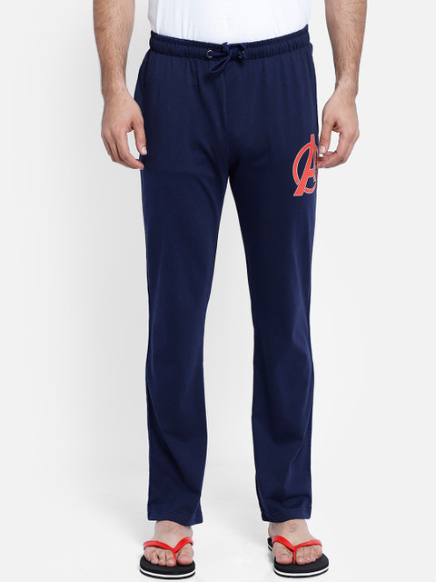 

Free Authority Men Navy Blue & Red Avengers Print Lounge Pants