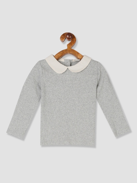

Gap Grey Peter Pan Collar Regular Top