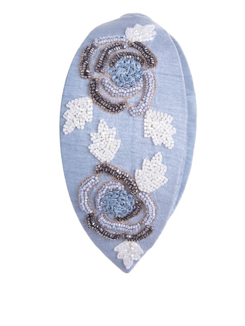 

Clotche Grey Embellished Hairband