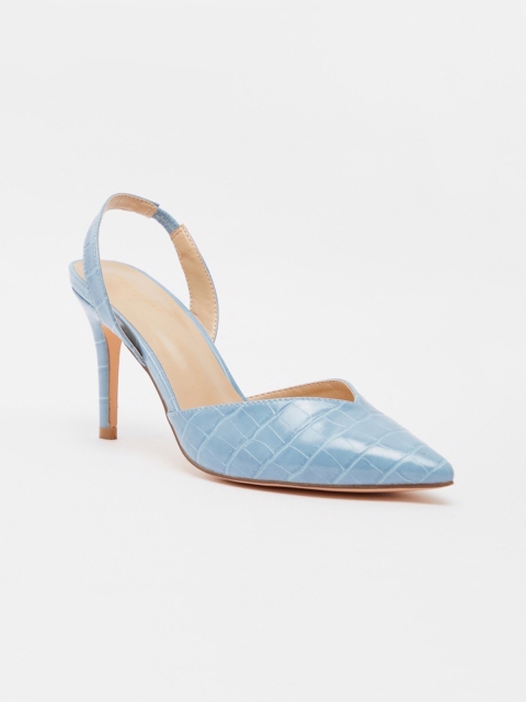 

shoexpress Women Blue Striped Pumps