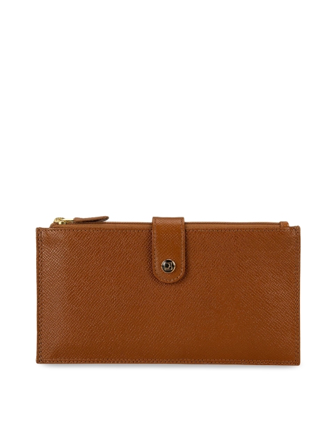 

Da Milano Unisex Brown Textured Two Fold Wallet