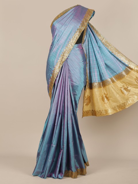 

Pothys Blue Woven Design Art Silk Saree