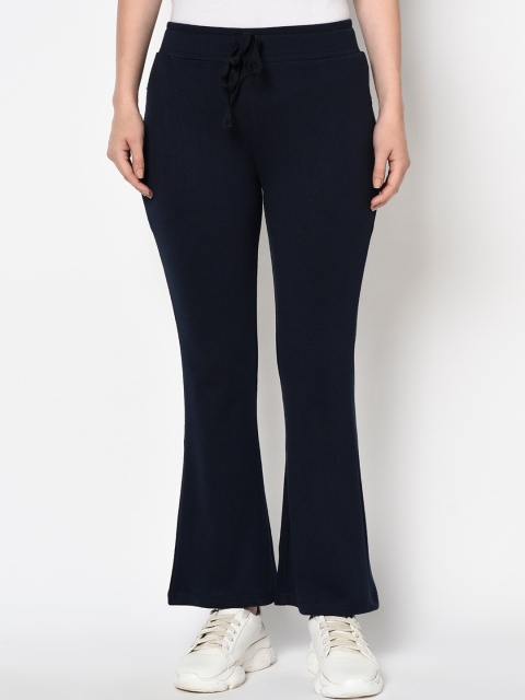 

Miss Grace Women Blue Solid Bootcut Track Pants, Navy blue