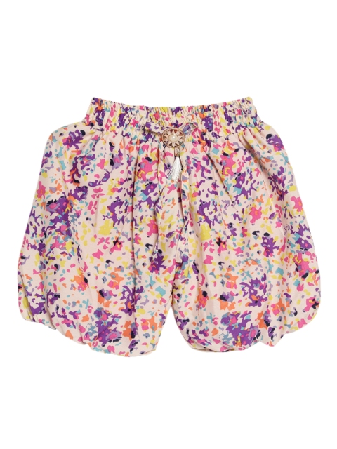 

SWEET ANGEL Girls Multicoloured Printed Loose Fit Regular Shorts, Multi