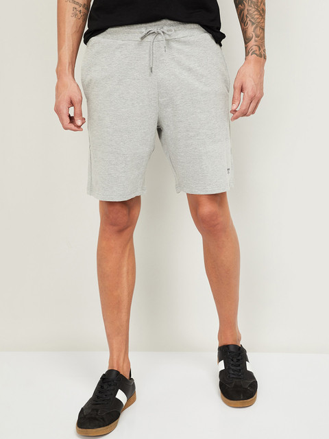 

Fame Forever by Lifestyle Men Grey Melange Solid Regular Fit Regular Shorts