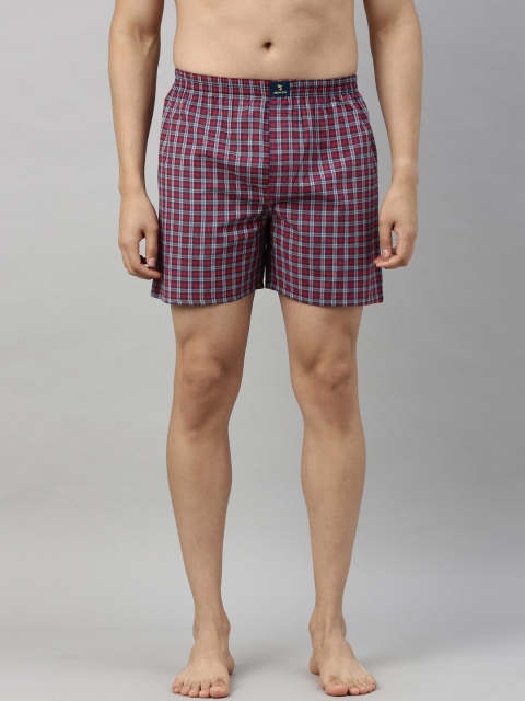 

Joven Men Red & Blue Checked Cotton Boxers JB1C-JB118
