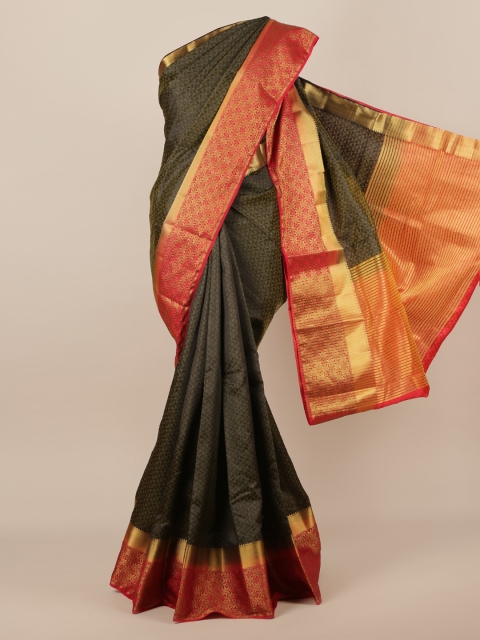 

Pothys Green Woven Design Jute Silk Saree