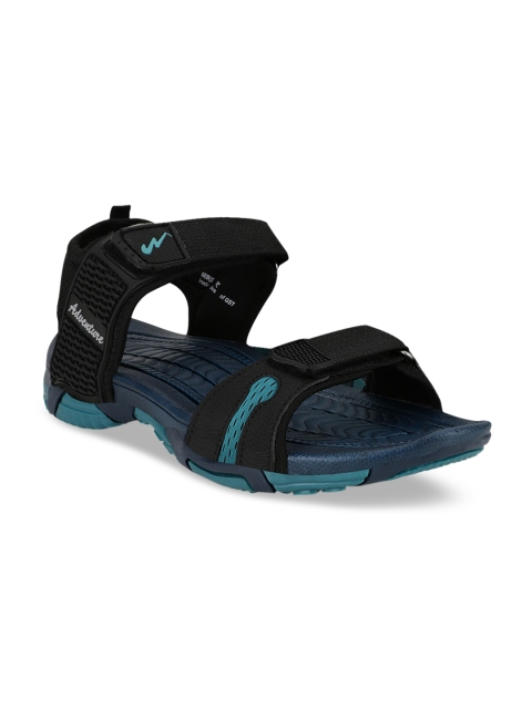

Campus Men Black & Blue Sustainable Sports Sandals