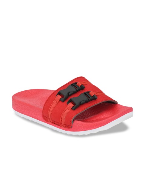 

Big Fox Men Red & Black Printed Sliders