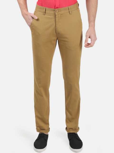 

Monte Carlo Men Khaki Regular Fit Solid Regular Trousers